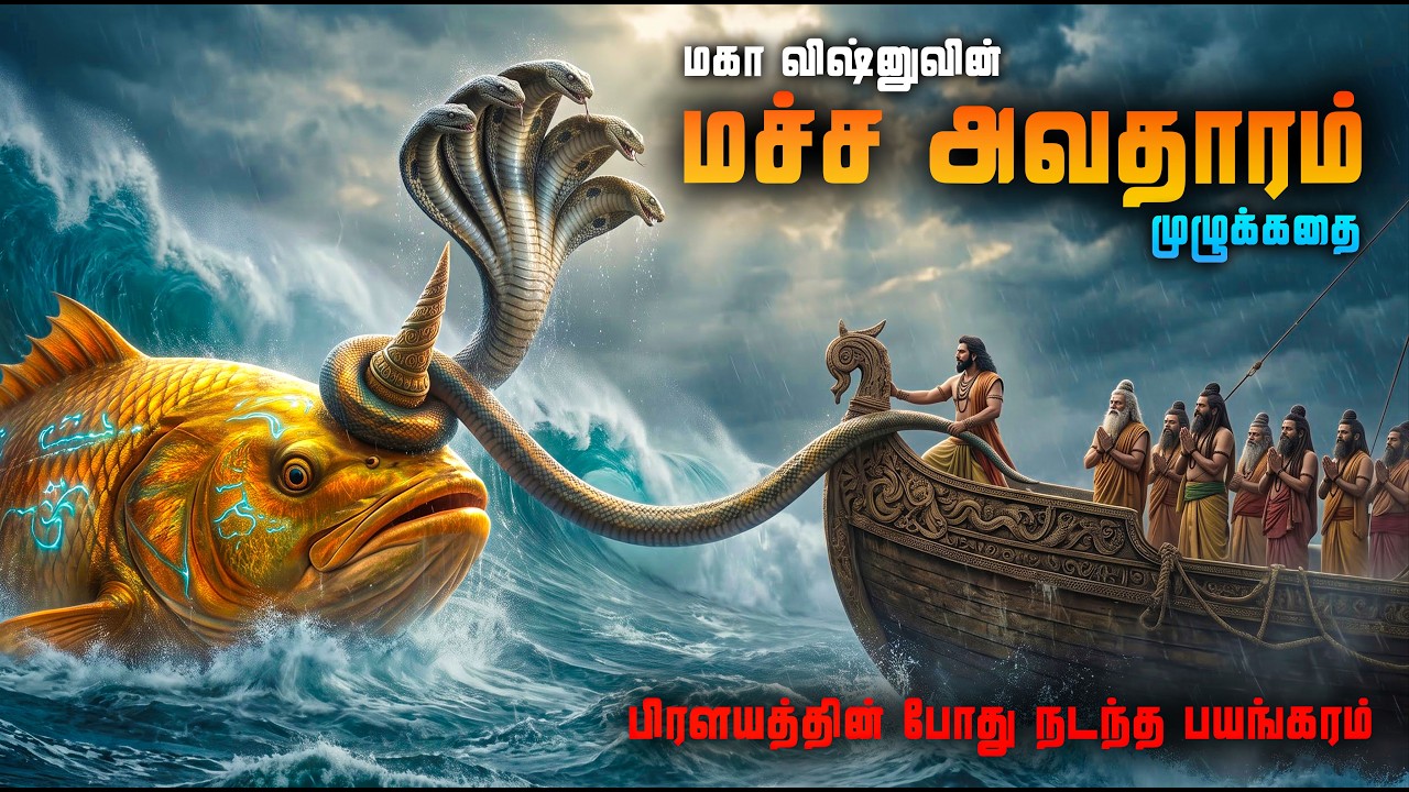 உலகம் அழியும் 7-வது நாள்! 🌊| மச்ச அவதாரம் கதை | Lord Vishnu's First Inc