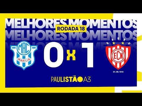 Melhores momentos de Marília 0 x 1 Noroeste - 18ª rodada do Paulistão A3