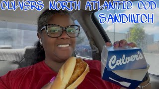 TRYING CULVERS NORTH ATLANTIC COD SANDWICH FOR THE FIRST TIME #THEREVIEWQUEEN