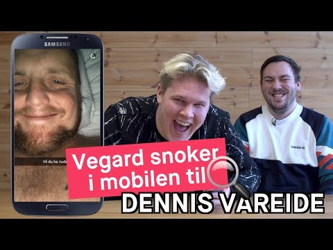 Vegard Harm snoker i mobilen til Dennis Vareide