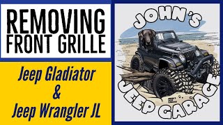 How to Remove a Front Grille from a Jeep Wrangler JL or Gladiator JT