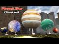 If Planets Started Walking Planets Size Comparison In First Person View Solar System Size