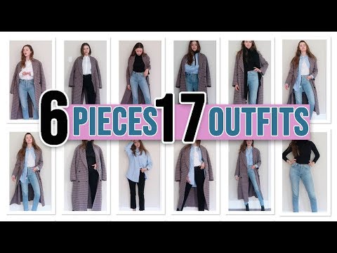6件衣服就能穿出17套衣服｜衣櫥小技巧 (17 Outfits From 6 Pieces | Wardrobe Hacks)