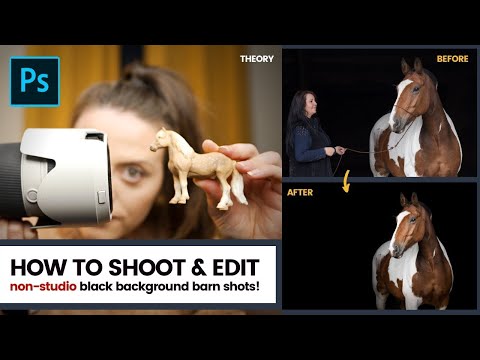 YouTube video about: How to do black background horse pictures?