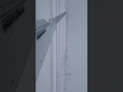 Landing in a Detroit snow storm