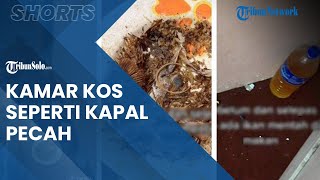 Viral Video Kamar Kos Seperti Kapal Pecah, Penghuni Kerap Makan Ikan Mentah & Kencing di Botol