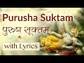 Complete Purusha Suktam With Lyrics Vedic Chanting By 21 Brahmins