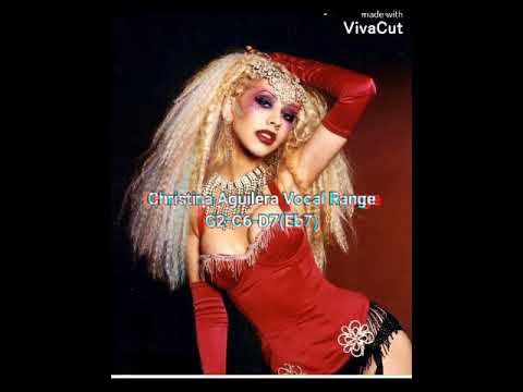 Christina Aguilera Vocal Range in one Minute