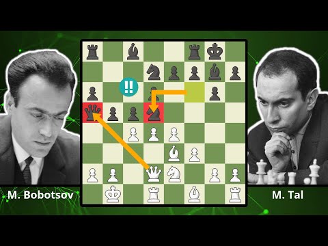 Tal Sacs Queen In The King's Indian - Bobotsov vs. Tal, 1958