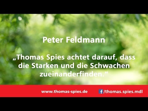 Peter Feldmann: Thomas Spies steht für sozialen Ausgleich