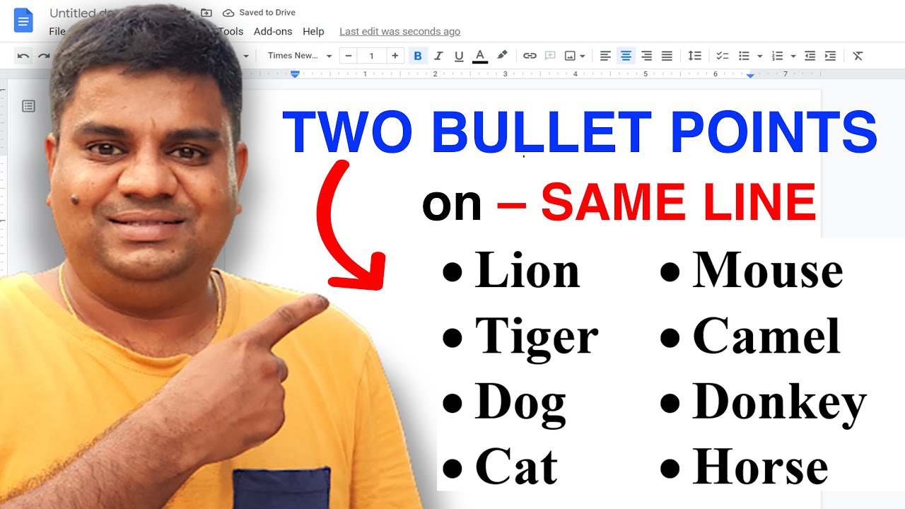 How to make a dot on Google Docs? Tipseri