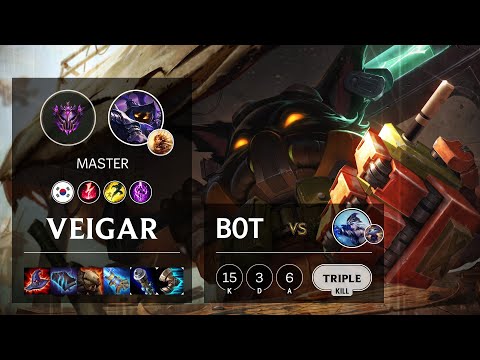 Veigar Bot vs Ashe - KR Master Patch 10.16
