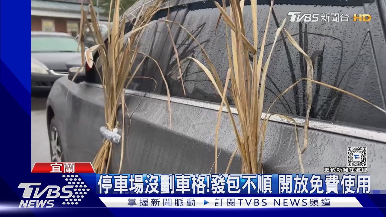 免費ㄟ!嘸劃車格 駕駛亂停慘遭插稻草
