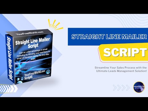 Straight Line Mailer Script  video demo