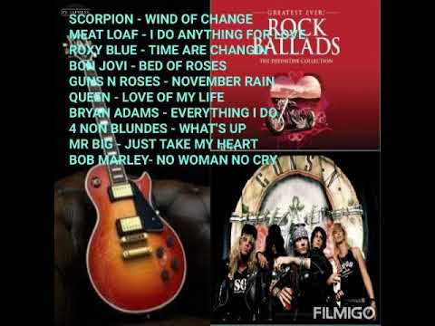 Scorpion, Bon Jovi,  Guns N Roses, Queen, MR.BIG,Bob Marley, Best of Rock Ballads 80,s and 90,s