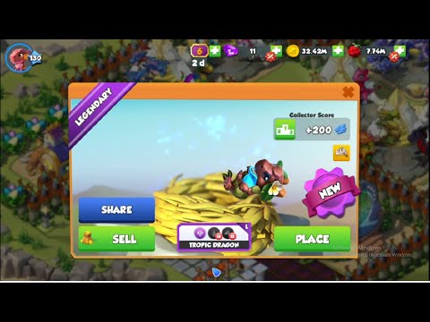 Hatched Tropic Dragon & Spinefin Dragon - Dragon mania legend