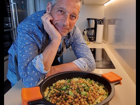 Arroz con garbanzos y leche de coco. (Plago vegano I)