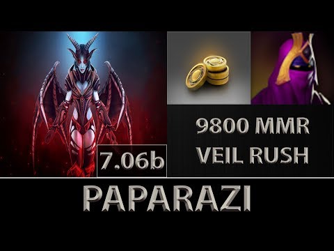 Paparazi [QoP] Fast Farm ► 9800 MMR Veil Rush ► Dota 2 [7.06b]