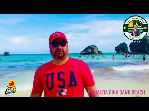 Bermuda 🇧🇲 pink sand beach 🏖 with Moazzam Aftab bhai #travel #trending