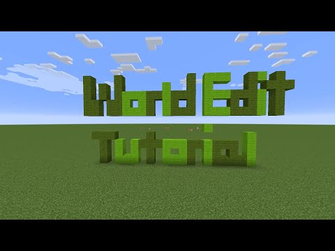 Minecraft World Edit Tutorial Set Command, Forest...