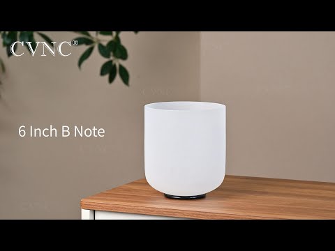 CVNC 440Hz Note B Crown Chakra 6 inch crystal singing bowl