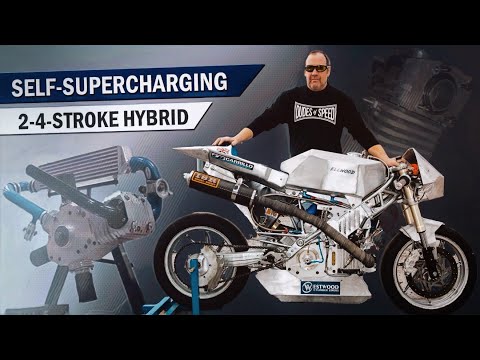 Homemade 2-4-stroke Hybrid with SELF-SUPERCHARGING! 150hp SINGLE...