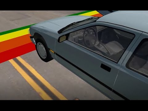 Cars vs Rainbow Speed Bumps #1 - BeamNG.Drive