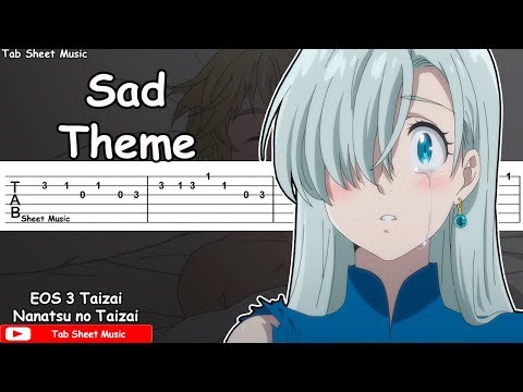 Nanatsu no Taizai - Sad Theme (EOS-3 Taizai) Guitar Tutorial Video