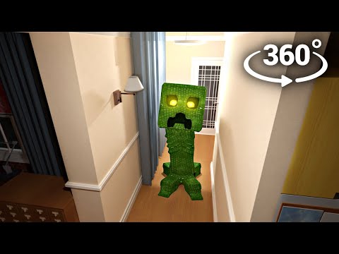 360° Creeper enters your House in real life! | VR