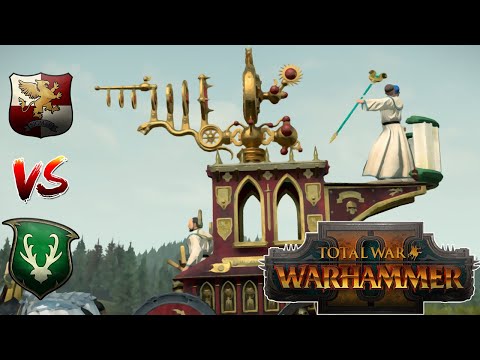 This pick surprised me more than my opponent! | The Empire vs Wood Elves | Total War: Warhammer 2