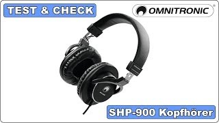 Test & Check - Omnitronic SHP-900 - Monitoring Kopfhörer