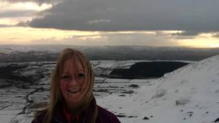 preview picture of video 'Snowy Pendle Hill Walk 2011'
