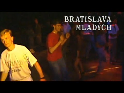 Nočná Bratislava v roku 1991