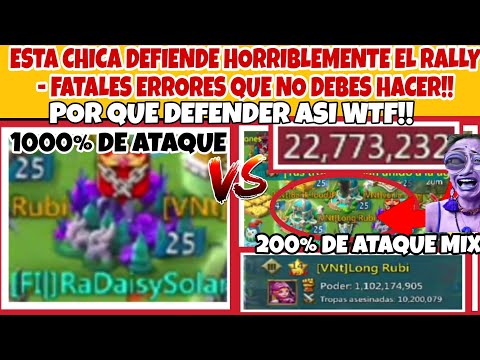 ESTA CHICA DEFIENDE HORR1BLEMENTE EL RALLY - FATALES ERRORES QUE NO DEBES HACER - LORDS MOBIL ES