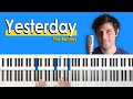 How To Play Yesterday By The Beatles Piano Tutorial Chord Chart