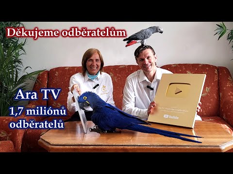 768 - Gold YouTube Button za 1 milion odběratelů. Nyní máme 2,2 milionů odběratelů. Děkujeme vám.