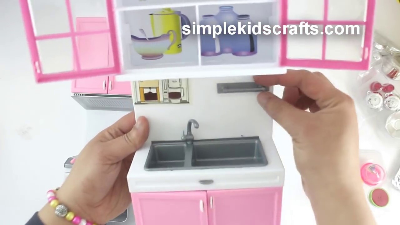 My new doll kitchen review Doll Review SimpleKidsCrafts