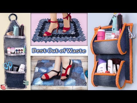 Diy Art And Craft With Old Jeans Novyj Trend Smotret Onlajn Na