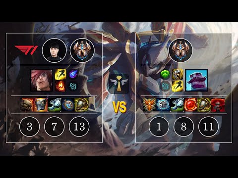 T1 Kuri Sett vs Braum Sup - KR Patch 10.12