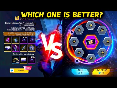 New Booyah Pass Direct Buy VS Spin | Which One is Better? - Free Fire Booyah Pass