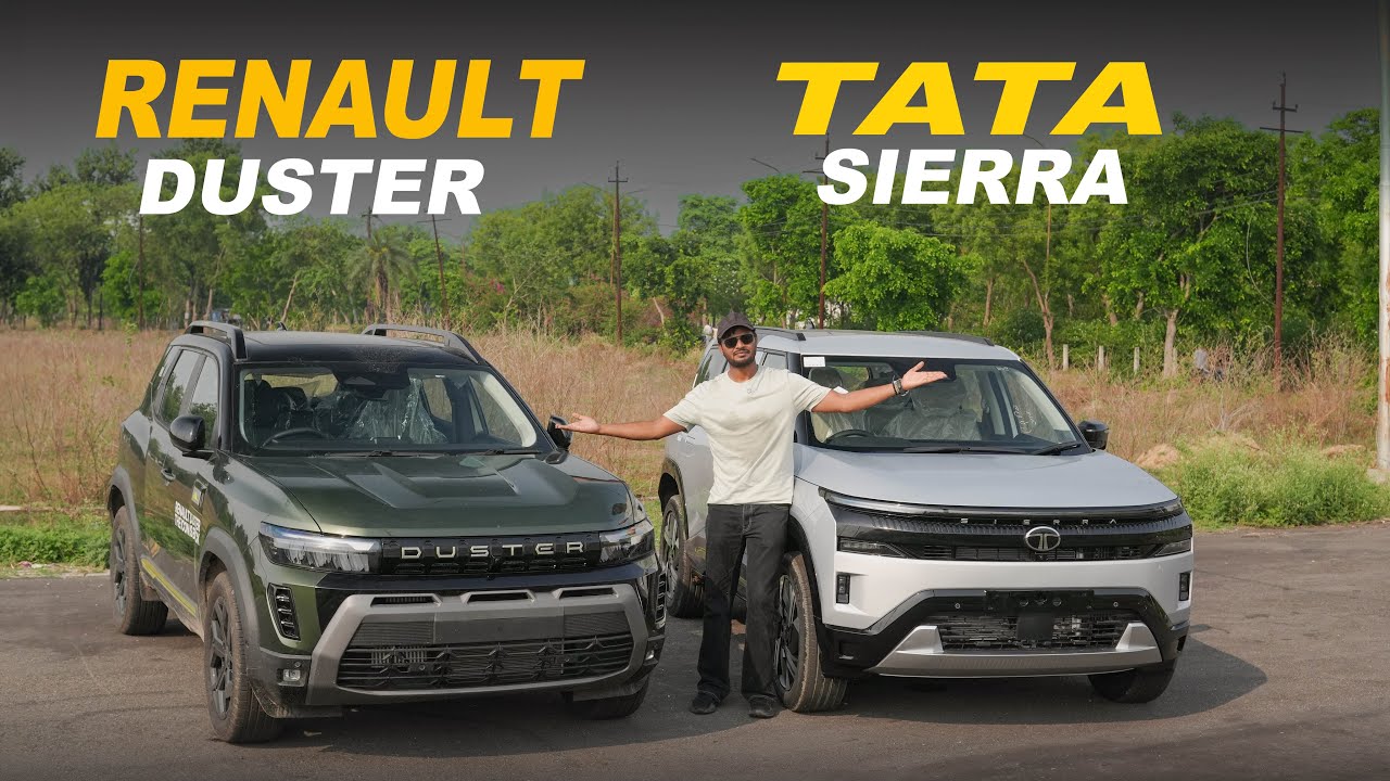 Tata Sierra vs Renault Duster 2026 Detailed Comparison Features,Engine || Borndrive