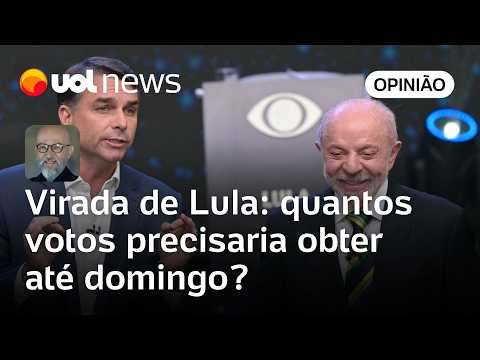 Eleições: Quantos votos Lula precisaria ter até domingo para conseguir virada sobre Flávio | Josias
