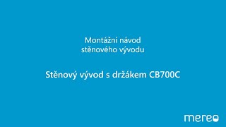 MEREO Stěnový vývod s držákem na sprchu, kulatý, pochromovaná mosaz (CB700C)