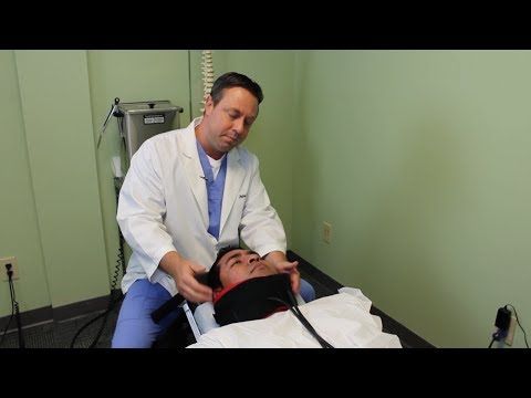 Chiropractic Adjustment With Traction By Raleigh Chiropractor For Herniated Disc & Nerve Pain Video