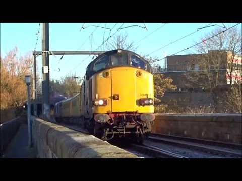 37605 & 37606 Direct Rail Services At Ayr On 1Q74 23/11/16