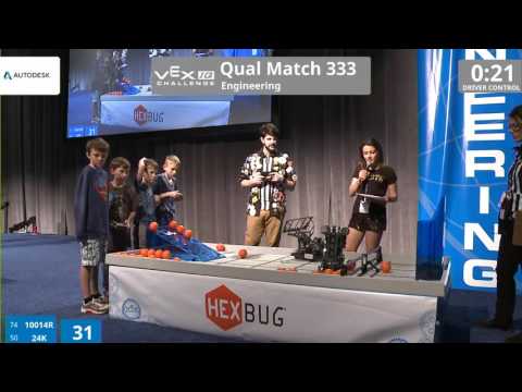 VEX Worlds 2016 - VEXIQ Elementary School - Engineering - Qual 333 (10014R 24K) 86