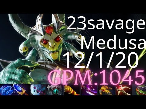23savage Medusa vs QOP, Phantom Assassin, Legion Commander - rich wins - dota2