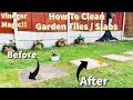How To Clean Garden Tiles Slabs Vinegar Magic How To Clean Patio Without A Pressure Washer