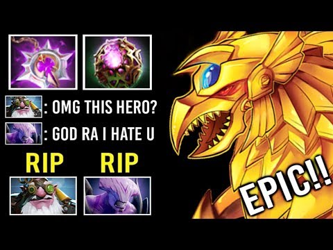 FORGOTTEN IMBA GOD RA IS BACK! Crazy Burn Counter Divine Rapier Sniper Epic Pro Game 7.22 Dota 2