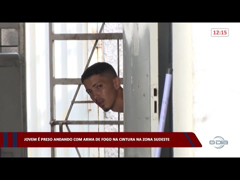 Jovem é preso andando com arma de fogo na cintura na zona sudeste 26 04 2023
